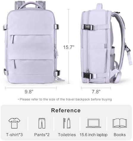 coofay Travel Backpack Carry on Flight Approved Mochila De Viaje Personal Item Travel Bag Large Backpack for Travel Backpacks for Men Women Carry on Backpack for Airplanes 18x14x8 Inches Travel Bag - Image 3