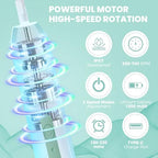 Electric Bottle Brush Cleaner,Rechargeable Baby Bottle Cleaning kit with Formula Mixer, Silicone Nipple&Straw Brush, Soap Dispenser, Drying Rack-IPX7 Waterproof,Long Battery Life for Home & Travel - Image 3