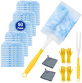 Duster Refill for Cleaning with 2 Handles, Heavy Duty Disposable Duster Kit by Unknown