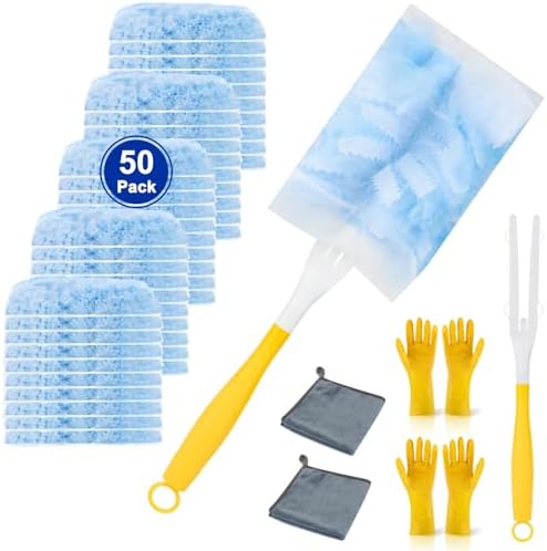 Duster Refill for Cleaning with 2 Handles, Heavy Duty Disposable Duster Kit by Unknown