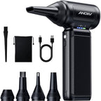 Compressed Air Duster, 130,000RPM, 3-Gear Adjustable, 5Nozzles by Unknown
