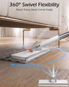 MASTERTOP Snap Grip Mop, Hands Free Flat Mop with 51" Adjustable Handle - Image 4