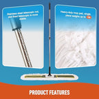 CLEANHOME 36" Commercial Dust Mop for Hardwood Floors, Tile, Laminate - Image 2