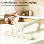10 Inch Silicone Shower Squeegee for Glass Doors, Streak-Free, White - Image 5