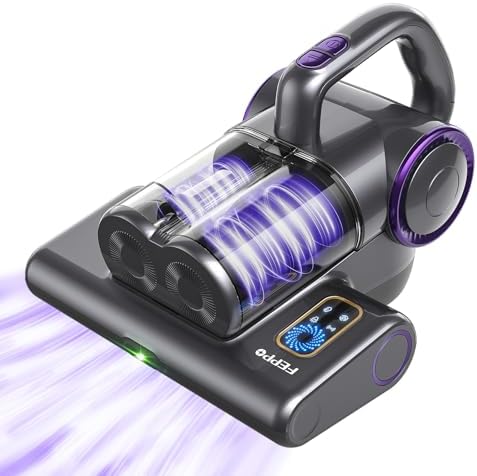 FEPPO Mattress Vacuum Cleaner, 16Kpa Bed Vacuum with 253.7nm UV-C Light by FEPPO