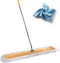 Commercial Dust Mop 48 Inch - Industrial Floor Dust Mop with Aluminum Handle - Reusable Washable Cotton Mop Head for Hardwood Tile Laminate Vinyl Floors - Dry Mop for Janitorial Cleaning by Venmark
