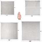 Cast Iron Cleaner & Chainmail Skillet Scrubber - 14''x14'' 3.8mm Small Ring, 316L Stainless Steel Interlocking Mesh Sheet, Flexible Chainmail Panel, Fine Linked Ring Fabric, Woven Ring Net - Image 5