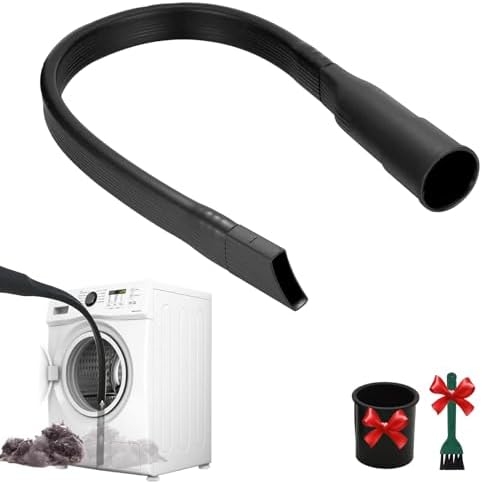 EZ SPARES Flexible Crevice Cleaning Tool 25inch Replacement,Vacuum Hoses Accepting 1-1/4",1-3/8" Attachment for Home Car Detailing Removable Brush Head Univeral,Deep Reach Precision Cleaning by EZSPARES