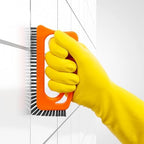FUGINATOR® Grout Brush Orange/Gray - Ergonomic Heavy Duty Cleaning Brush for Bathroom, Shower & Kitchen - Deep Detail Scrubber for Wall & Floor Tiles, Crevices & Tight Spaces - Made in Germany - Image 3