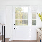 RYB HOME Sidelight Curtains for Front Door, Window Covering No Drill by RYBHOME