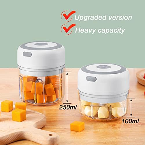 Electric Garlic Chopper, 250ML Vegetable Chopper, Food Chopper - Image 2