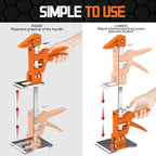 [Upgrade] Labor Saving Arm Jack 2 Pack,15.5 Inch Stainless Steel Furniture Lifts with Handbag,Hand Furniture Jack Lifter Tool for Installing Cabinets,Flooring&Windows,Load 440LBS - Image 5