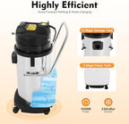 40L/11Gal Commercial Carpet Cleaner, 3 in1 Portable Wet Dry Sofa Curtain Fabric Dust Cleaner Heavy Duty Multi-Purpose Floor Cleaning Machine Powerful Upholstery Cleaner Machine for Carpet Sofa Curtain - Image 3