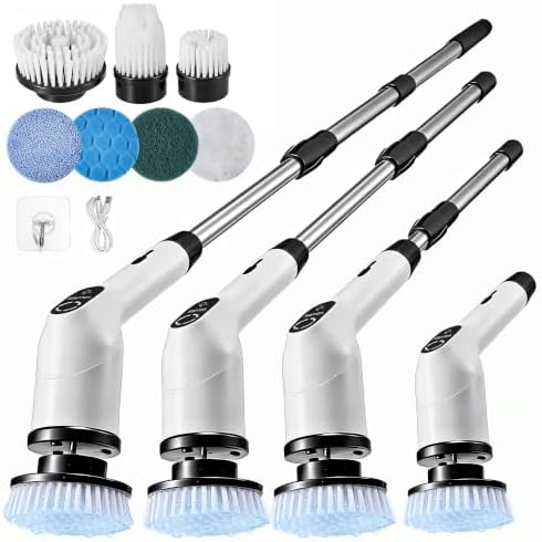 Electric Spin Scrubber, Cordless Cleaning Brush with 7 Brush Heads by Unknown