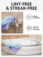 Fantasticlean Microfiber Cleaning Cloth Roll- 40 Sheets, 12"x12" (Lavender) - Image 6