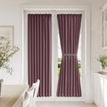 Vatge Narrow Window Curtains Privacy Door Curtain for Doorways Thermal Insulated Rod Pocket Door Window Curtain, 1 Panel, W25 x L72, Nostalgia Rose by Vatge