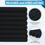 FIXSMITH Black Microfiber Cleaning Cloth -Pack of 24, Highly Absorbent Cleaning Rags, 16"X12" All Purpose Cleaning Towels for Housekeeping, Kitchen, Car, Lint Free and Reusable Microfiber Towels - Image 3