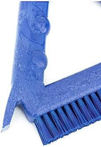 SPARTA Blue Plastic Grout Brush, Triangle-Shaped Scrub Brush with Scraper for Cleaning Tiles and Grout, 9 x 7 x 7 Inches - Image 6