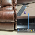 Upgraded Under Appliance Cleaning Gadgets, Microfiber Gap Duster, Skinny Flat Duster with Extendable Pole 26-55 Inches, Suitable for Underneath Cleaning of Furniture, Fridges, Couch, Stove, Bed - Image 5