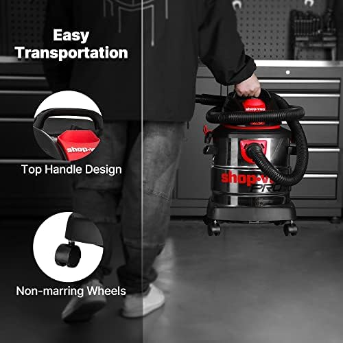 Shop-Vac 5 Gallon 4.5 Peak HP Wet/Dry Vacuum, 5920588 - Image 7
