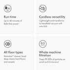 Dyson V8 Plus Cordless Vacuum, Cleans Hard Floors and Carpets, Detangles, Converts to Handheld, 115AW, 2 Power Modes, Up to 40 Minutes¹ - Image 6