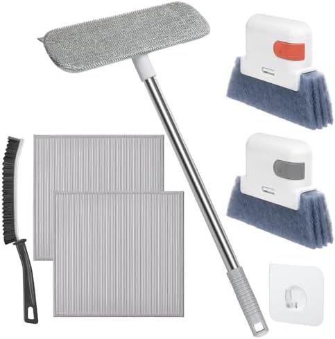 XANGNIER Window Screen Cleaner & Track Cleaning Kit Tool,7 Pcs by XANGNIER