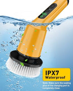 Electric Spin Scrubber for Bathroom, Shower Scrubber with Long Handle - Image 6