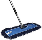 Nine Forty 18" Premium Nylon Dust Mop- Heavy Duty Mop Head for Industrial, Commercial, and Residential Cleaning - Dry Floor Duster for Hardwood Surfaces and Commercial Applications - Blue by NineForty