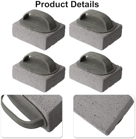 Grill Cleaning Brick Set with Ergonomic Handle, Natural Pumice Stone, Scratch-Free BBQ Tool for Grills, Oven Racks, Tiles, and Stovetops, 4 Pieces - Image 7