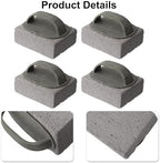 Grill Cleaning Brick Set with Ergonomic Handle, Natural Pumice Stone, Scratch-Free BBQ Tool for Grills, Oven Racks, Tiles, and Stovetops, 4 Pieces - Image 7