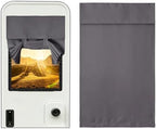 NICETOWN Grey RV Blackout Window Curtain 26 x 18 inches Long for Camper by NICETOWN