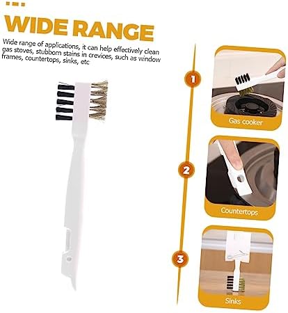 Gas Stove Scrub Brush Kitchen Cleaning Tool for Cooktop Grease and Grime Removal Gaps Cleaning Brush for Oil Stains and Burn Marks Easy to Use and Design - Image 5