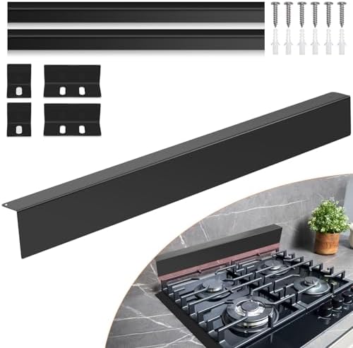 30" Slide-in Range Rear Filler Kit with 2 PCS Stove Gap Covers, Black by ItsNio