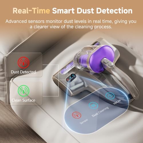 uwant 18Kpa Mattress Vacuum Cleaner 60000RPM Tap Bed Vacuum Set of 1 - Image 5