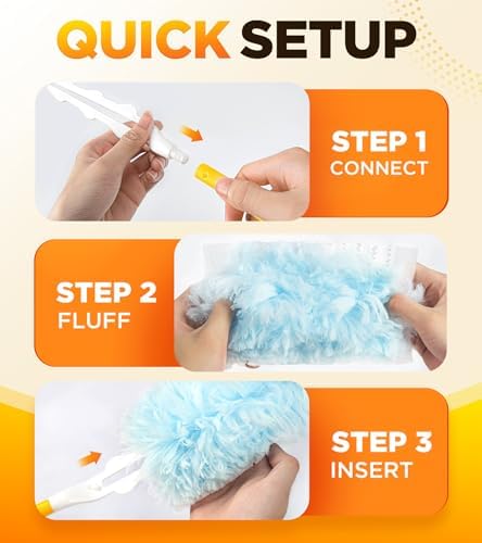 REKOPI 30 Count One-Sided Duster Refills Compatible with Swiffer Duster - Image 5