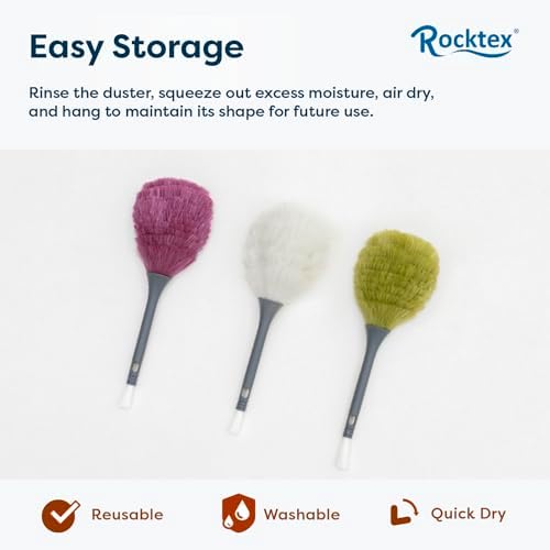 3 Pack Microfiber Delicate Duster & Detail Brush - Dual Ended Duster with Microfiber, Electrostatic and Washable Screen Static Cleaning Tool for Office, Car, Laptop, Screen, Keyboard, TV - Image 4