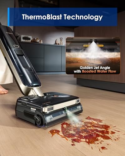 Tineco Floor ONE S9 Master Wet Dry Vacuum Cleaner, StreakFree Scraper, ThermoBlast Tech, Hot Water Mopping, 3.9inch Ultra-Slim Body, 23kPa Suction, Flashdry Self-Cleaning System - Image 2