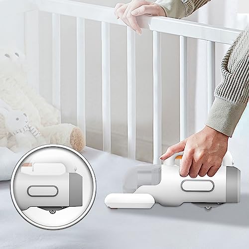 Portable Bed Vacuum Cleaner Cordless Rechargeable Professional Mattress Vacuum Cleaner Powerful Suction Handheld Deep Cleaner for Bed Sheet Carpet Fabric Sofa Vacuum Cleaning with Charging Dock - Image 6
