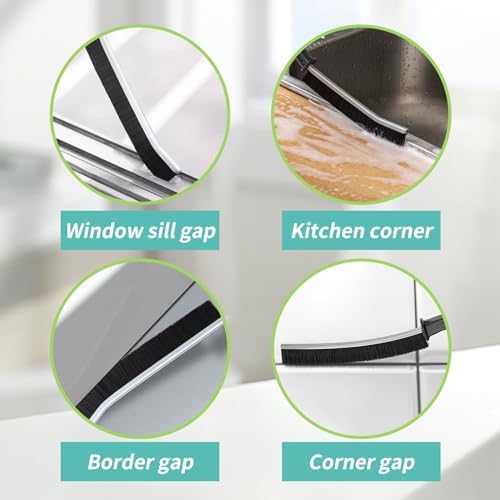 9 Pcs Crevice Cleaning Brush,Hand-held Groove Gap Cleaning Tools - Image 4