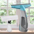 Kiato Window Vacuum, Power Window Squeegee 11", Rechargeable Window Vac with Spray Bottle, Electric Cleaning Tool for Showers, Mirrors, Glass, 2200mA, WC03, 200ml Water Tank - Image 6