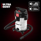 ECOMAX 8 Gallon Ultra Quiet Stainless Steel Shop Vacuum Wet and Dry - Image 2