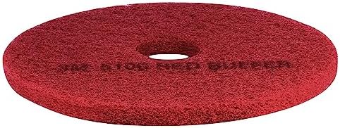 3M Buffer Floor Pad 5100, Red, 20", 5/Case - Image 2