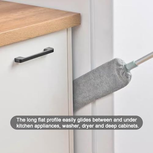 Dust Brush Under Appliance Microfiber Duster 40 - 55 in with 2 Cloth - Image 4