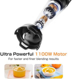 Turelar Immersion Blender Handheld 3-in-1 Hand Blender Set 1100W Heavy Duty - Image 3