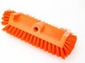 SPARTA Multi-Level Tile Scrub Brush 12" Wide Brush Head, Heavy-Duty Tile Cleaning Brush with End Bristles for Commercial Tiles, Tubs and Floor, Plastic, 12 Inches, Orange by SPARTA