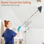 Baseboard Cleaner Tool with 76" Handle, Wall Mop, 8 Reusable Pads - Image 6
