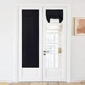 NICETOWN Black Blackout Door Curtain for French Front Door Windoew by NICETOWN
