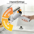 Electric Spin Scrubber – 5-Hour Battery, 6 Brush Heads, No Bending with 47" Extendable Handle, Cordless Power Scrubber for Bathroom Shower Bathtub Tile Kitchen Floor - Image 5