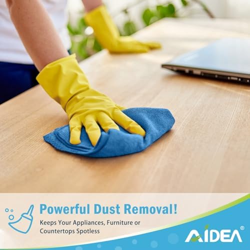 AIDEA Microfiber Cleaning Cloth-500PK, Microfiber Towels for Cars, 12"×12" - Image 2
