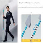 2026 Upgraded Retractable Gap Dust Cleaner, Flat Duster with Extension Pole (60in), Gap Mop for Under Appliances, Under Fridge Cleaning Tool, with 4 Microfiber Duster Cloths - Image 2